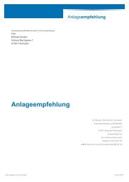 Anlageempfehlung -dynamisch-