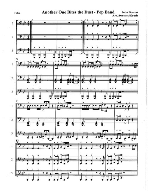 Another One Bites The Dust, (intermediate) sheet music for piano solo