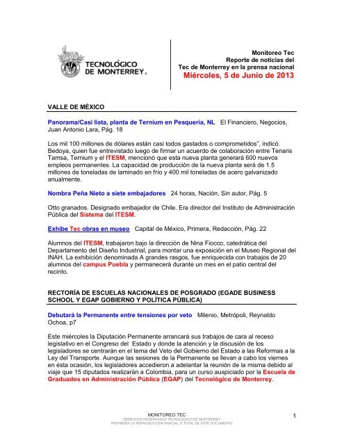Jun 5, 2013 3:35:00 PM - Tecnológico de Monterrey