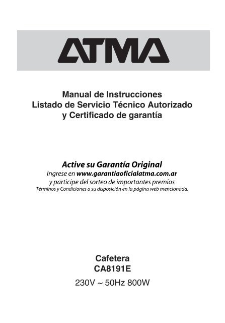 Manual Atma CA8191E.pdf