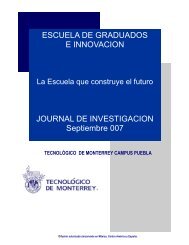 ESCUELA DE GRADUADOS E INNOVACION JOURNAL ... - Puebla