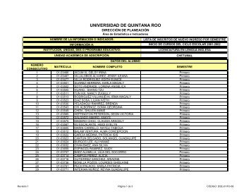 A inicio de cursos de otoÃ±o 2001-2002 - Universidad de Quintana Roo