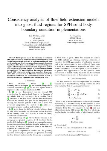 Consistency analysis of flow field extension models into ghost fluid ...