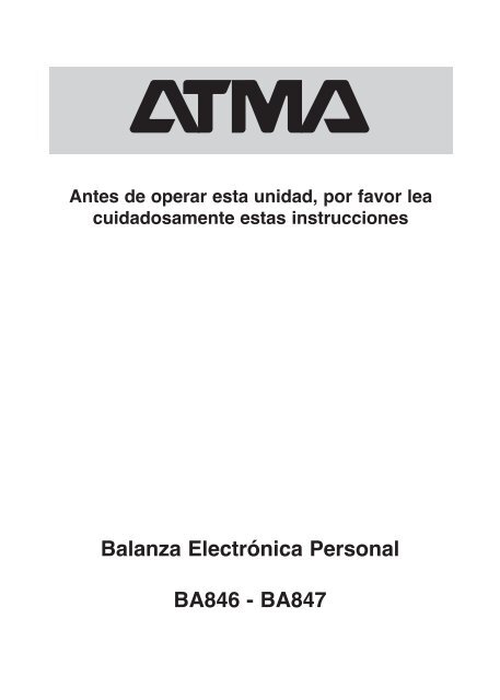 Manual balanzas BA847.pdf - Atma