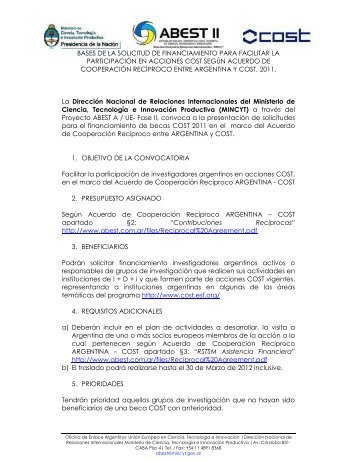 BASES DE LA SOLICITUD DE FINANCIAMIENTO PARA ... - Cessi