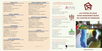 Brochure sur les foyers de jour du canton de Fribourg - AFIPA / VFA