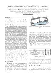 Coupling between roll motion and 2D sloshing