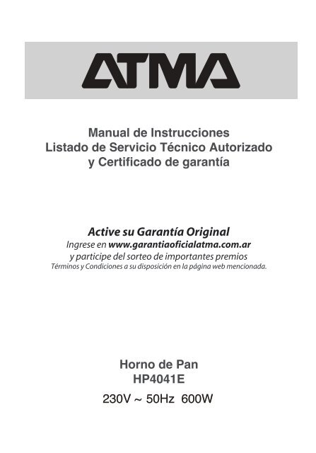HORNO d PAN ATMA