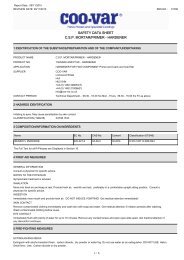 Mortar/Primer Hardener Safety Data Sheet - Resto Coatings