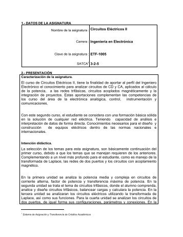 Circuitos ElÃ©ctricos II - Instituto TecnolÃ³gico de Aguascalientes