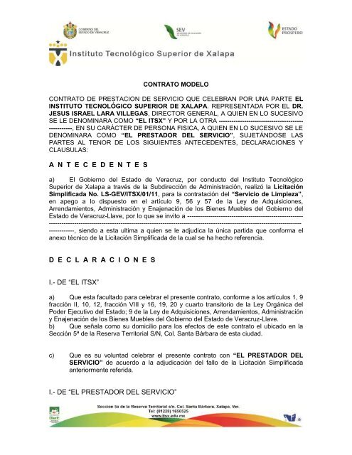 BASES DE LA LICITACION SIMPLIFICADA NUMERO ... - itsx.edu.mx