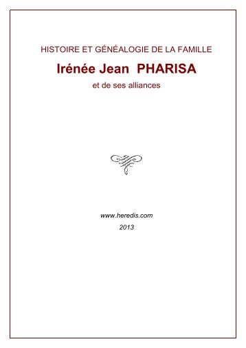 IrÃ©nÃ©e Jean PHARISA - pharisa.ch