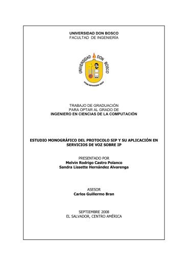 Estudio Monografico del Protocolo SIP y su Aplicacion en Servicios ...