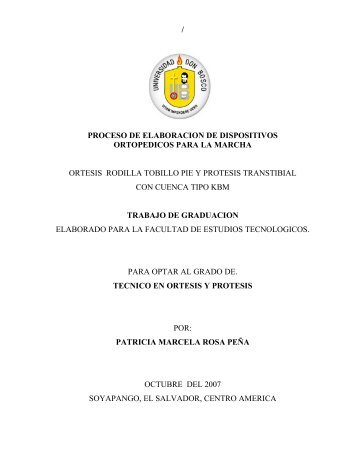 proceso de elaboracion de dispositivos ortopedicos para la marcha ...