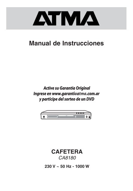 Manual de Instrucciones - Atma