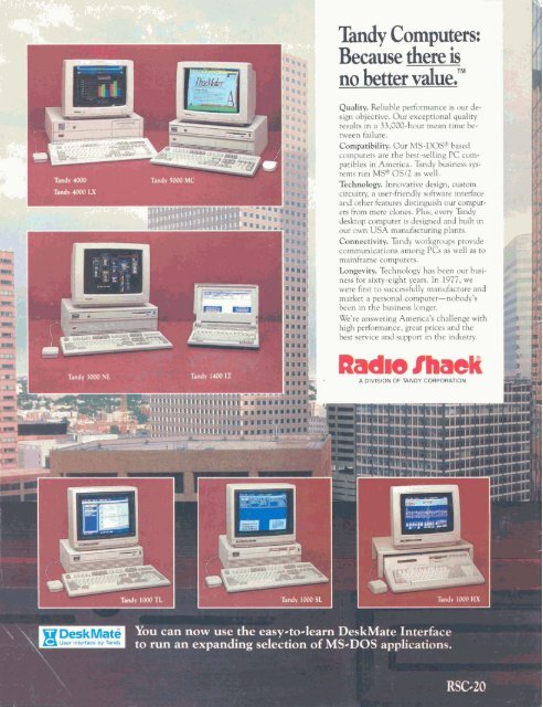 RSC-20 Computer Catalog (1989)(Radio Shack) - TRS-80 Color ...