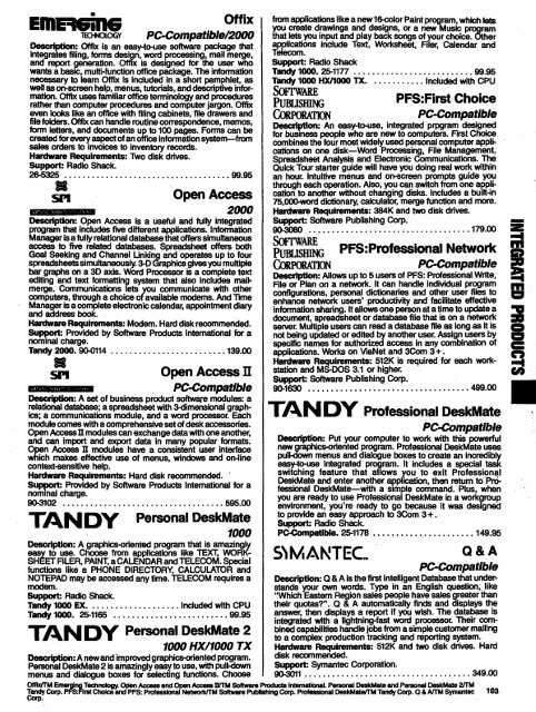 Tandy - TRS-80 Color Computer Archive