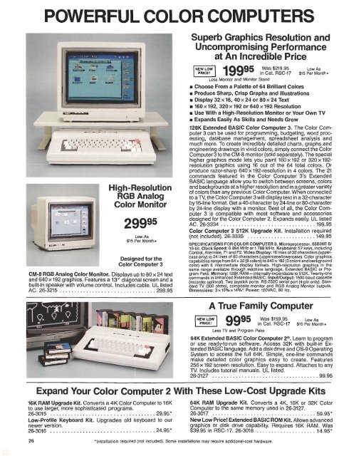Tandy - TRS-80 Color Computer Archive