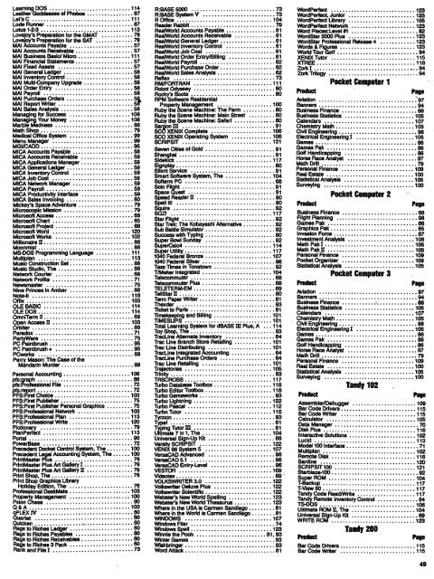 Tandy - TRS-80 Color Computer Archive