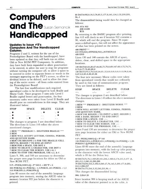 The Resource Magazine For Apple, Atari, and Commodore ...