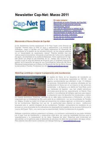 Cap-Net newsletter: March 2011