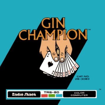 Gin Champion (Tandy).pdf - TRS-80 Color Computer Archive