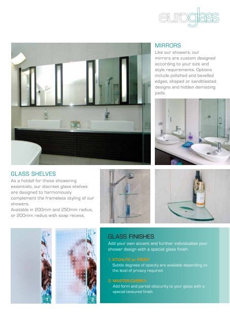 BATHROOMS - Euroglass