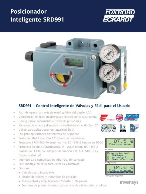 Posicionador Inteligente SRD991 - FOXBORO ECKARDT