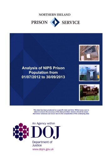 Analysis of NIPS Prison Population from 01/07/2012 to 30/09/2013