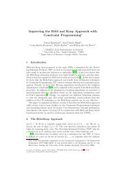 Improving the Held and Karp Approach with Constraint Programming