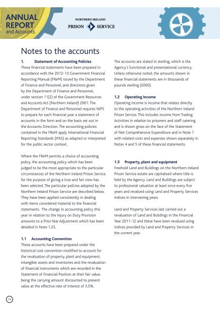 NIPS Annual Report and Accounts 2012-13 - Department of Justice