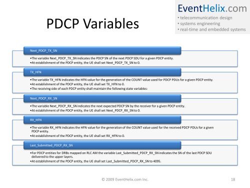 LTE Packet Data Convergence Protocol (PDCP) - EventHelix.com