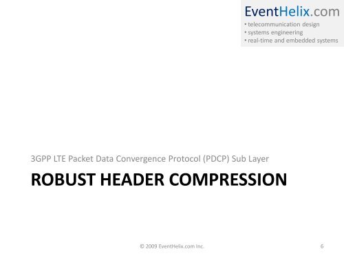 LTE Packet Data Convergence Protocol (PDCP) - EventHelix.com