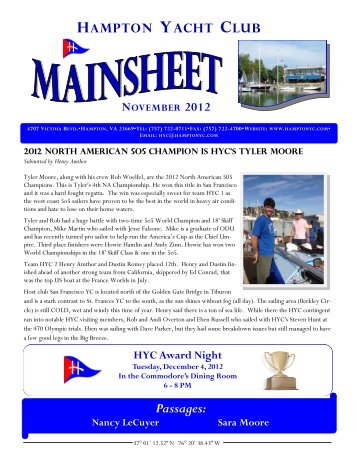 Mainsheet - Hampton Yacht Club