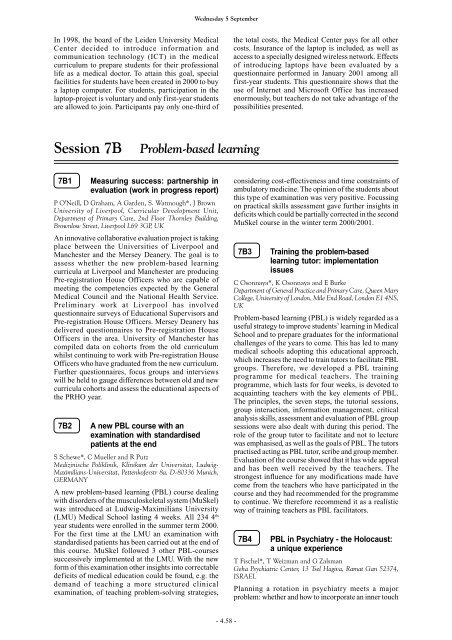 AMEE Berlin 2002 Programme