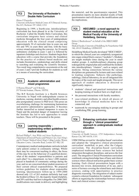 AMEE Berlin 2002 Programme