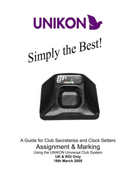 Club Manual 2010 - UNIKON