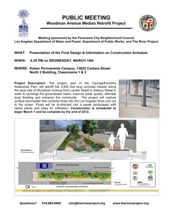 Woodman Avenue Flyer-Community Meeting3 - The River Project