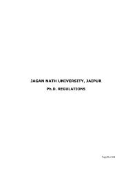 JAGAN NATH UNIVERSITY, JAIPUR - University In jaipur