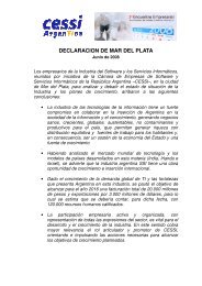 DECLARACION DE MAR DEL PLATA - Cessi