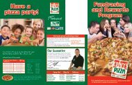 Our Guarantee - Cristy's Pizza