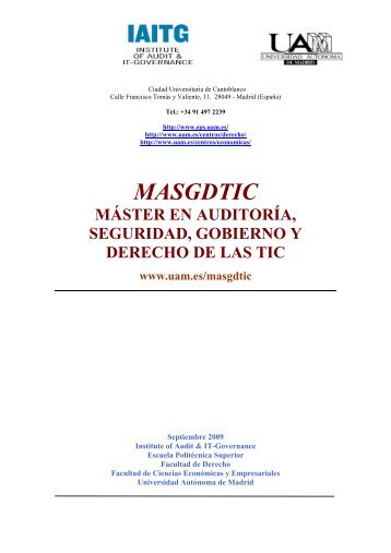 masgdtic - Escuela Politécnica Superior - Universidad Autónoma de ...