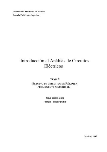 Introducción al Análisis de Circuitos Eléctricos - Escuela Politécnica ...