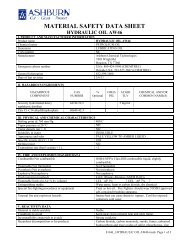 MSDS AW46 - Ashburn Chemical Technologies