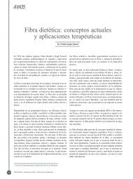 Fibra dietÃ©tica: conceptos actuales y aplicaciones terapÃ©uticas