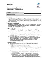 Apprenticeship Contract & Statement of Understanding