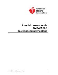 Libro del proveedor de SVCA/ACLS Material complementario