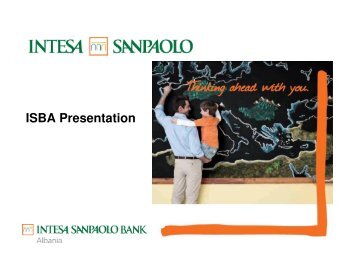 ISBA Presentation - Intesa Sanpaolo Bank Albania