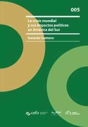 La crisis mundial y sus impactos polÃ­ticos en AmÃ©rica del Sur - CEFIR