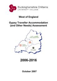 West of England Gypsy & Traveller Accommodation Assessment